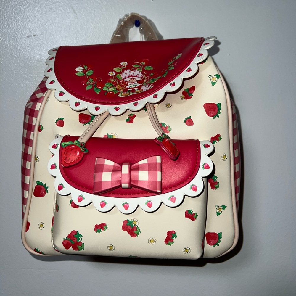 ❗️SOLD❗️NWT Strawberry Shortcake Gingham Mini Backpack